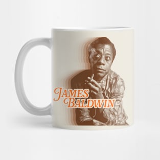 Retro James Baldwin Sepia Fade Tribute Mug